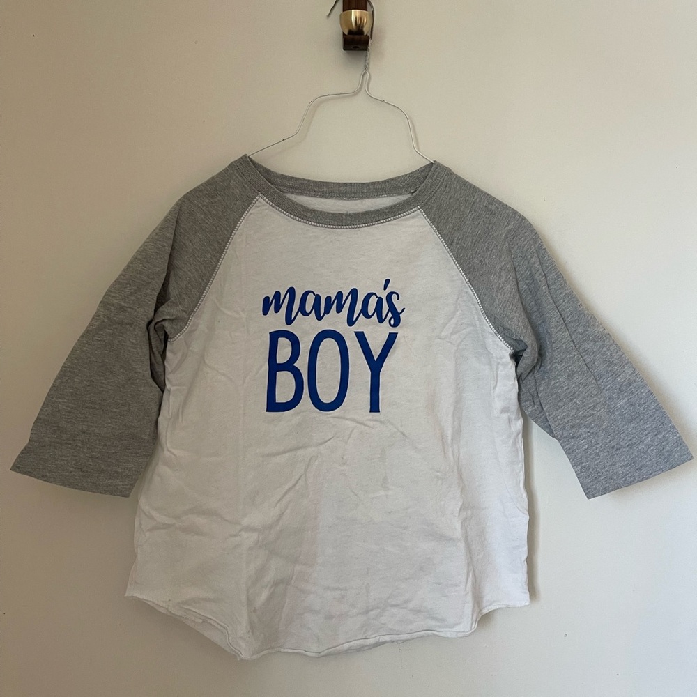 Sweet Wink Boys 'Mama's Boy' Long Sleeve T-Shirt, Size 7-8